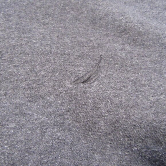 Nautica Men's 1/4 Zip Pullover Large Gray Long Sleeve Sweatshirt Casual - Picture 3 of 10